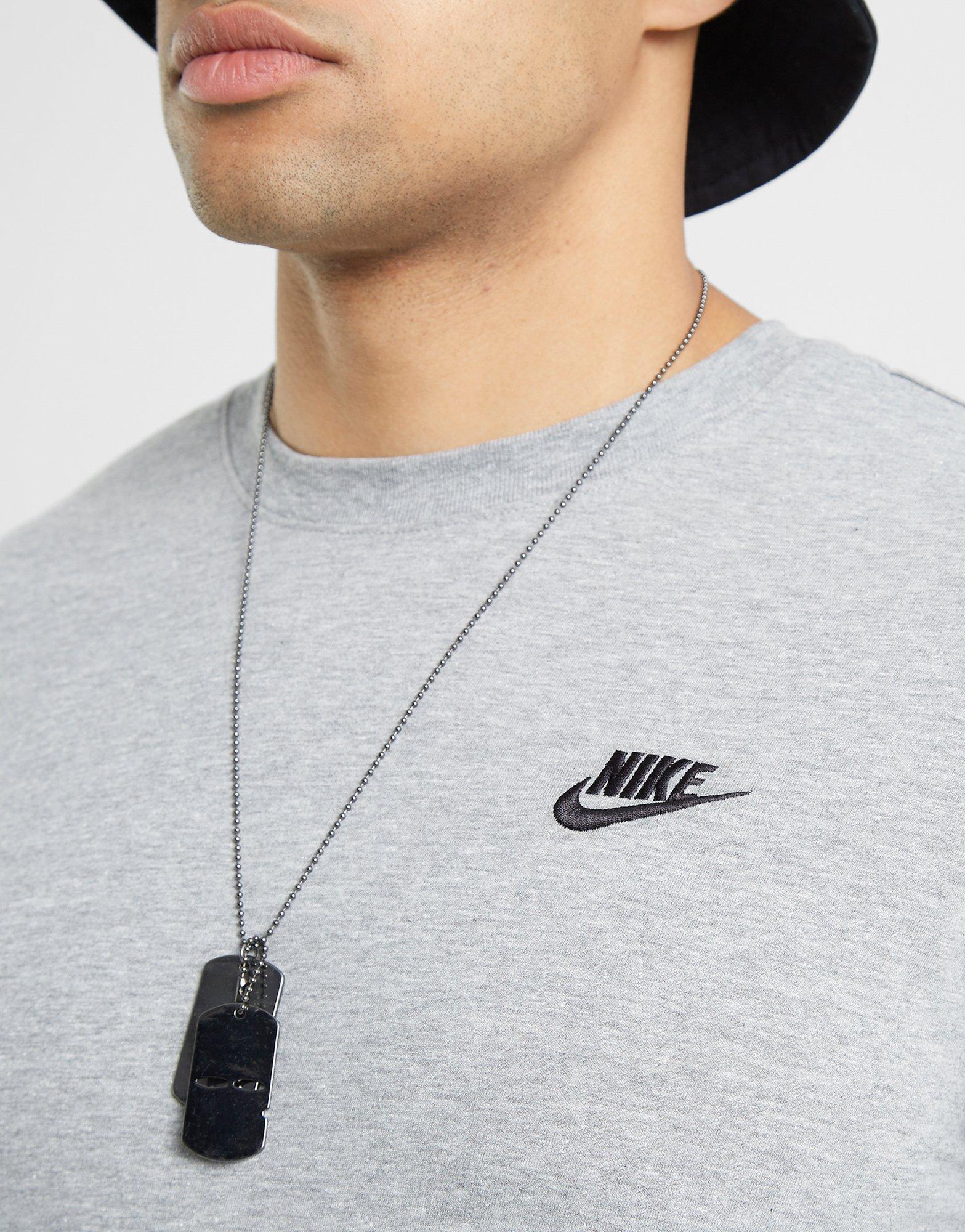 Vyriški marškiniai NIKE MARŠKINĖLIAI NSW CLUB LONG-SLEEVE TEE AR5193-063 Pilka