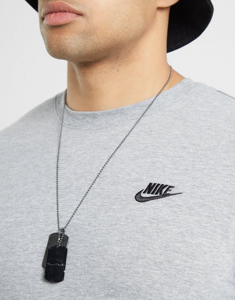 Koszulka, t-shirt męski NIKE T-SHIRT NSW CLUB LONG-SLEEVE TEE AR5193-063 Szary