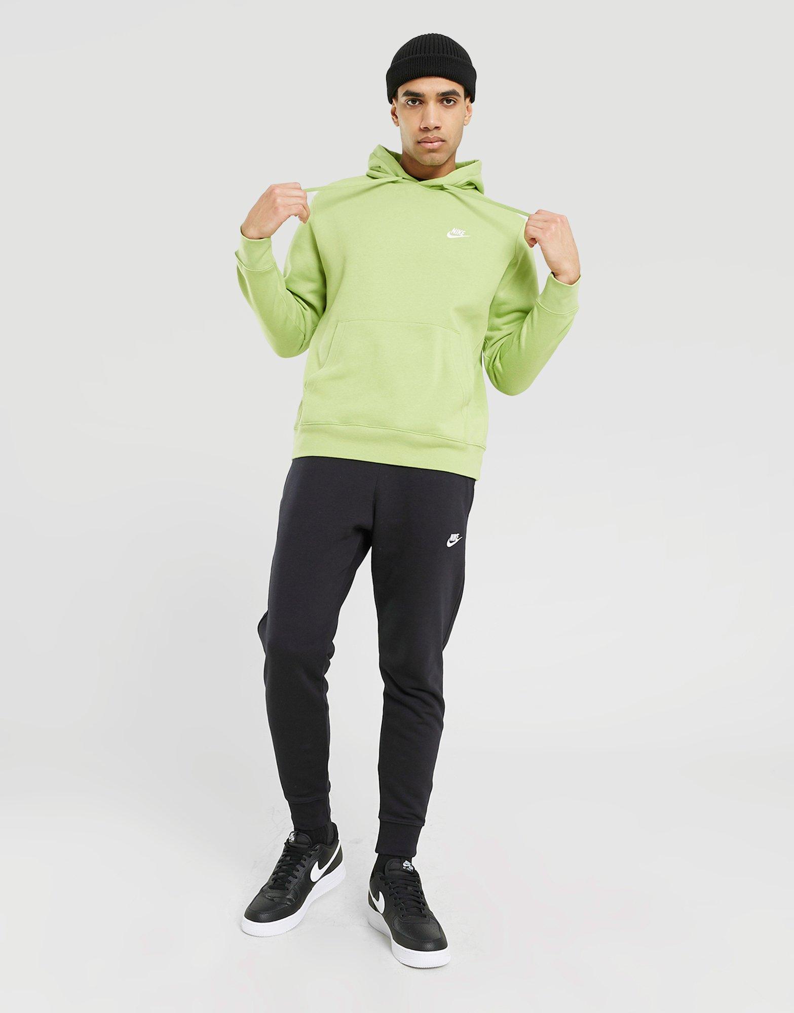 Bluză pentru bărbați NIKE BLUZĂ CU GLUGĂ SPORTSWEAR CLUB FLEECE BV2654-332 Verde