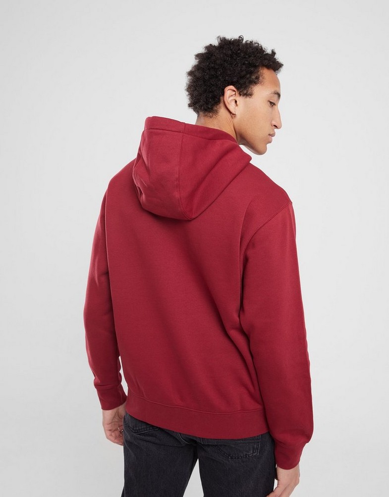 Bluză pentru bărbați NIKE BLUZĂ CU GLUGĂ M NSW CLUB HOODIE PO BB BV2654-677 Roșu