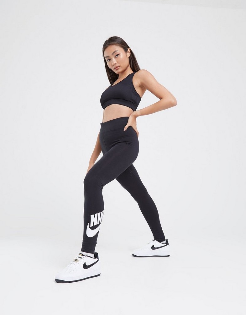 Legginsy damskie NIKE LEGGINGS W NSW LEGASEE LGNG HW FUTURA CJ2297-011 Czarny