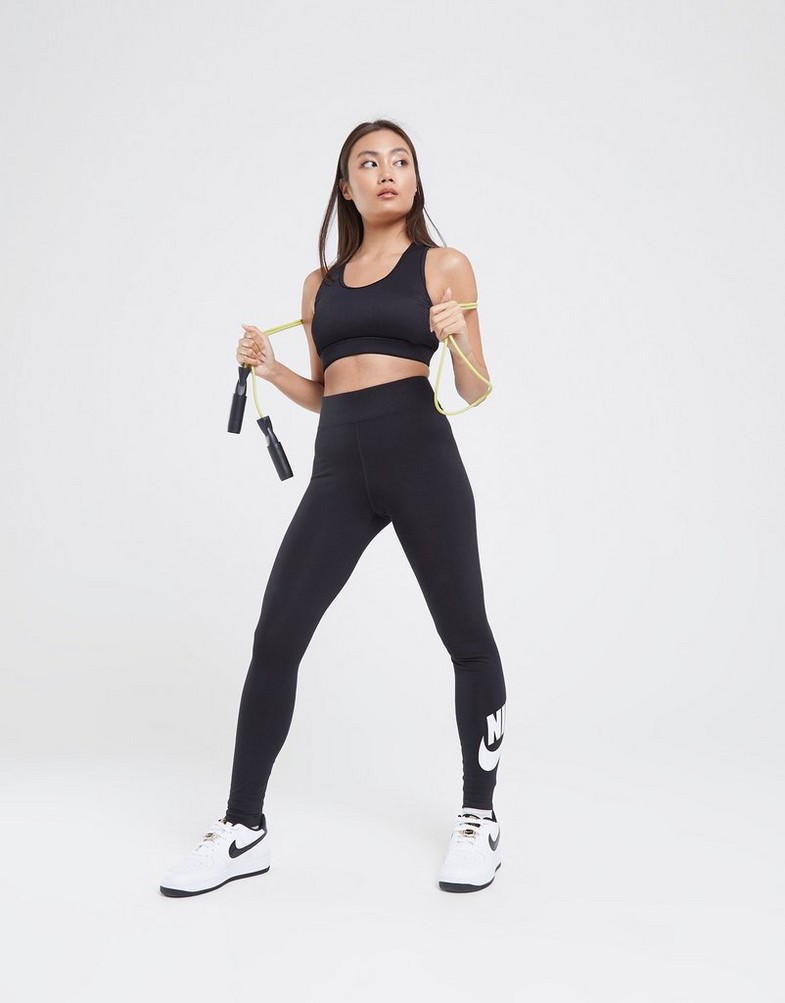 Legginsy damskie NIKE LEGGINGS W NSW LEGASEE LGNG HW FUTURA CJ2297-011 Czarny