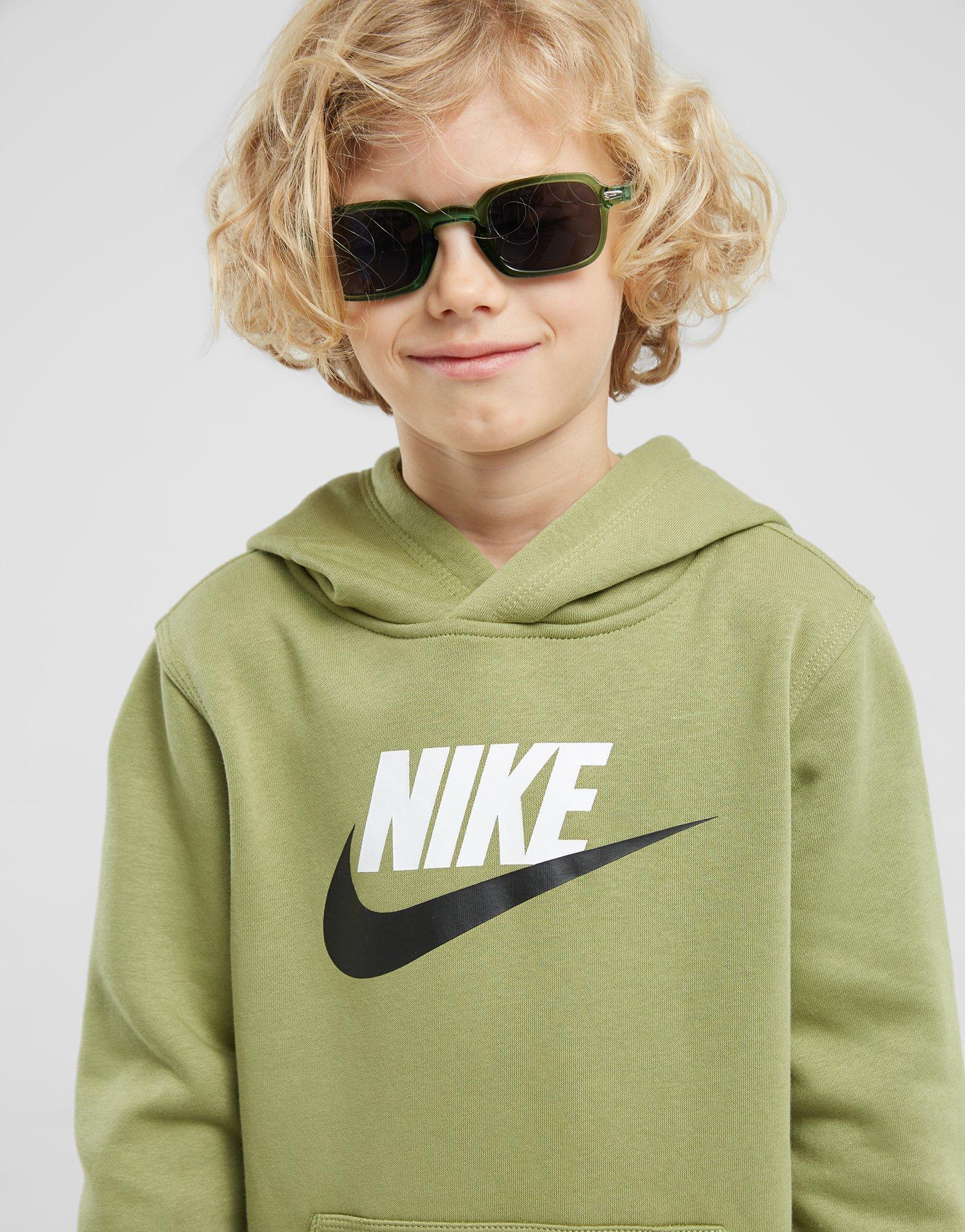 Детски суичър NIKE СУИТЧЪР С КАЧУЛКА SPORTSWEAR CLUB FLEECE BOY CJ7861-334 Зелен