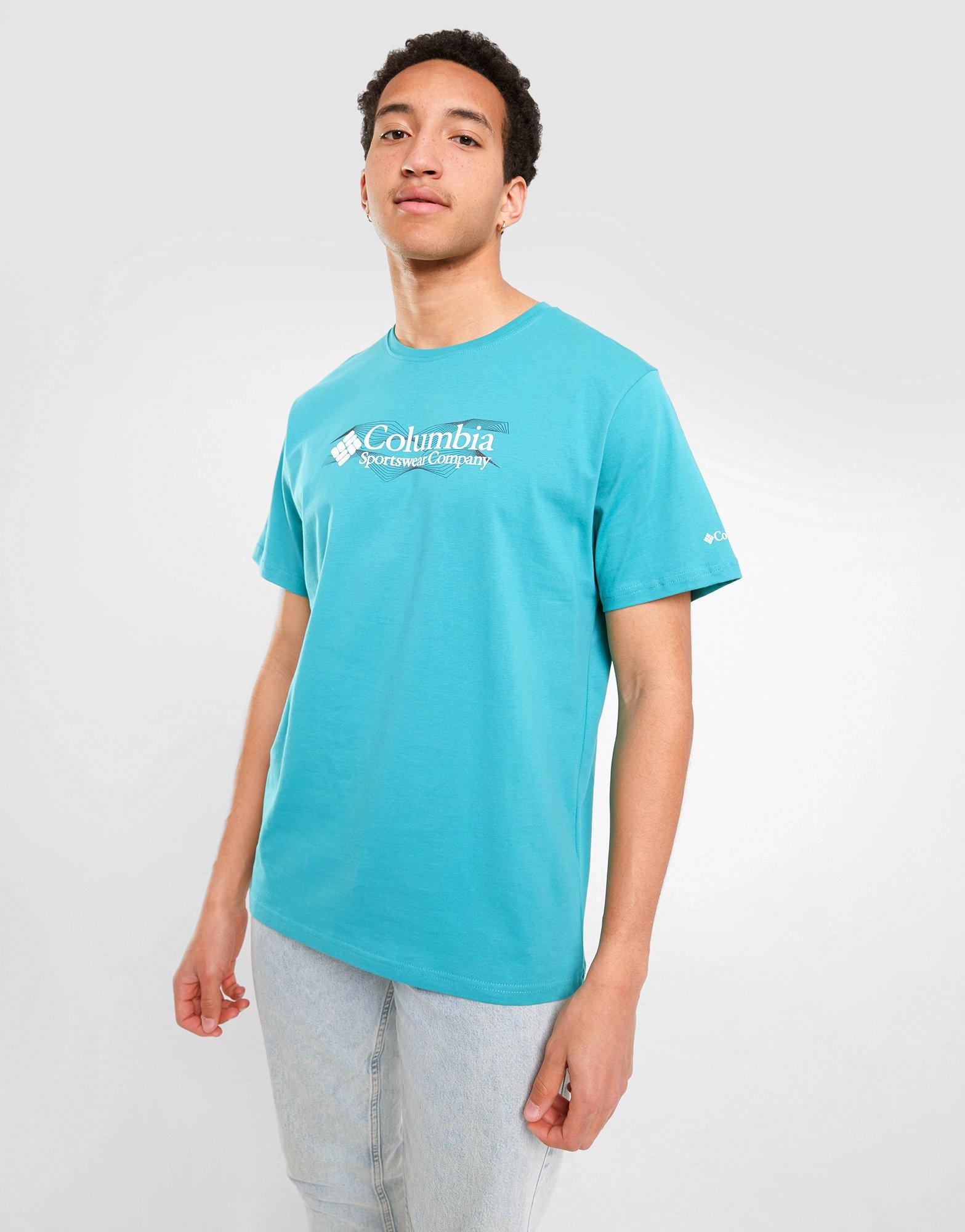 Tricou pentru bărbați COLUMBIA TRICOU BEWLEY TEE GBSL CMATM10127346 Turcoaz