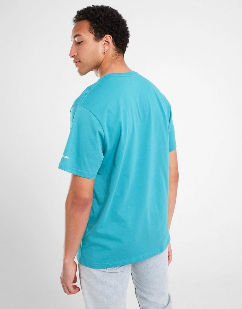 Férfi póló COLUMBIA PÓLÓ BEWLEY TEE GBSL CMATM10127346 Türkizkék