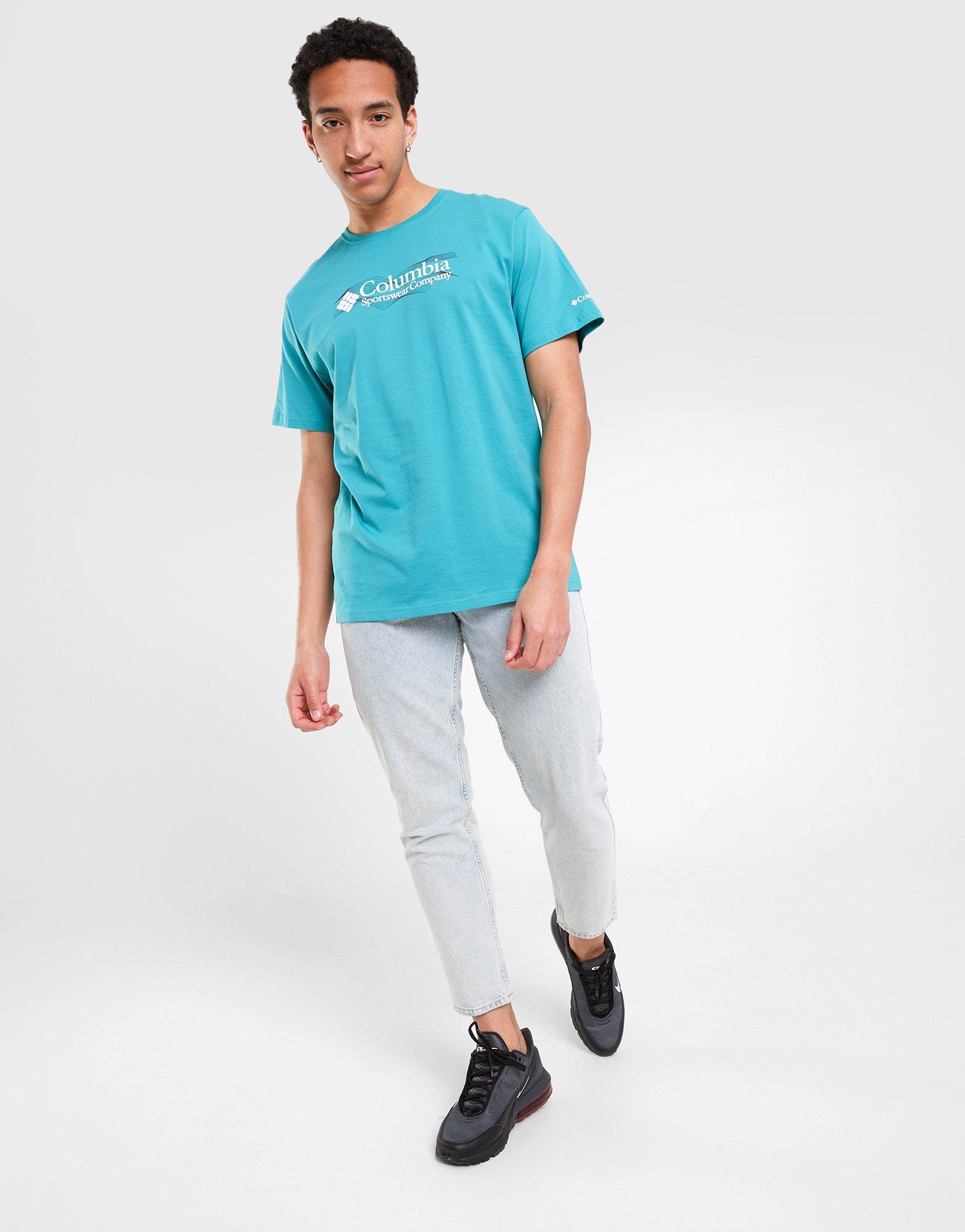 Tricou pentru bărbați COLUMBIA TRICOU BEWLEY TEE GBSL CMATM10127346 Turcoaz