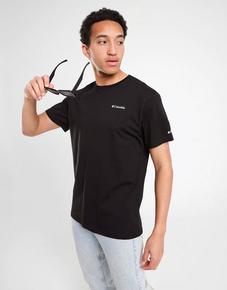 Чоловічі футболки COLUMBIA ФУТБОЛКА CARLIS TEE BLK CMATM10156007 Чорний