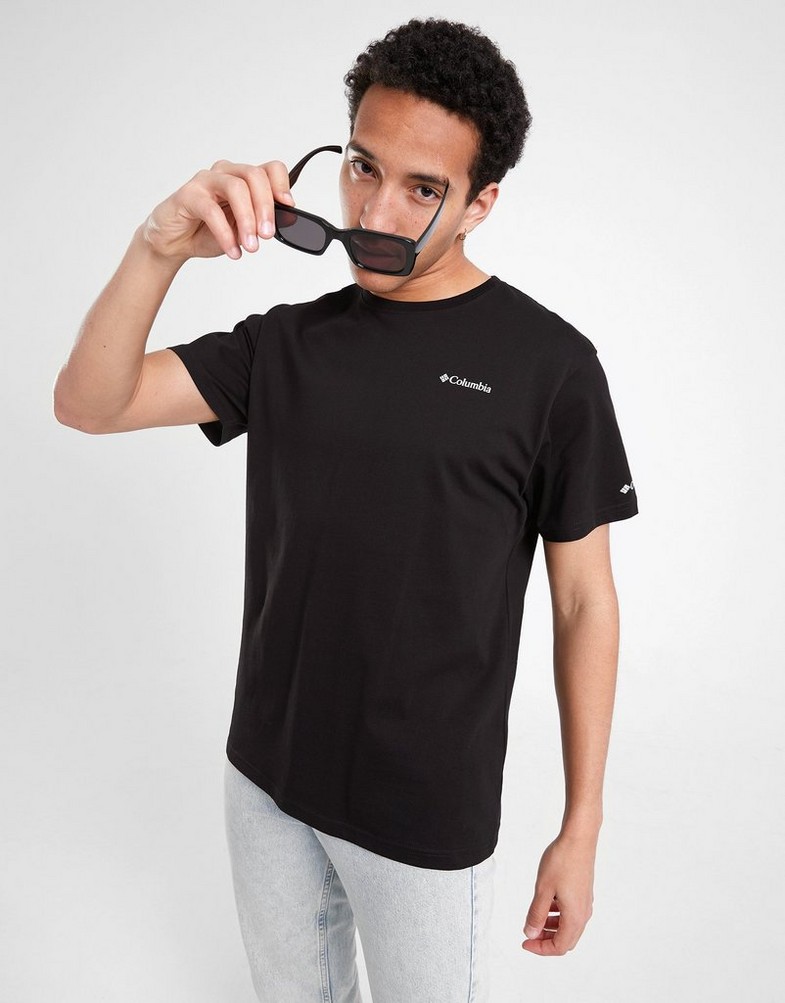 Чоловічі футболки COLUMBIA ФУТБОЛКА CARLIS TEE BLK CMATM10156007 Чорний