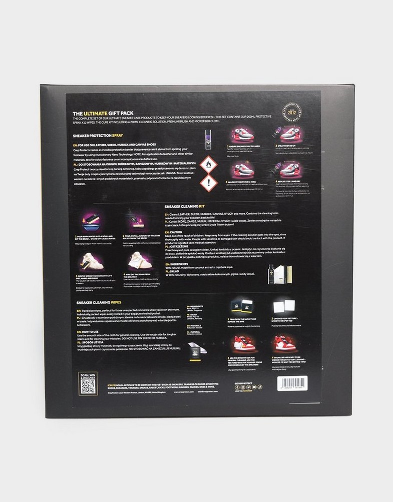 Жіночий догляд за взуттям CREP НАБІР ДЛЯ ЧИЩЕННЯ PROTECT GIFT PACK 2.0. CP007N Чорний
