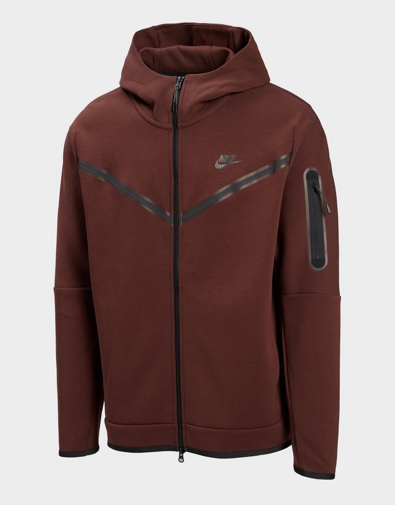 Férfi pulóverek NIKE PULÓVER KAPUCNIS SPORTSWEAR TECH FLEECE CU4489-227 Barna