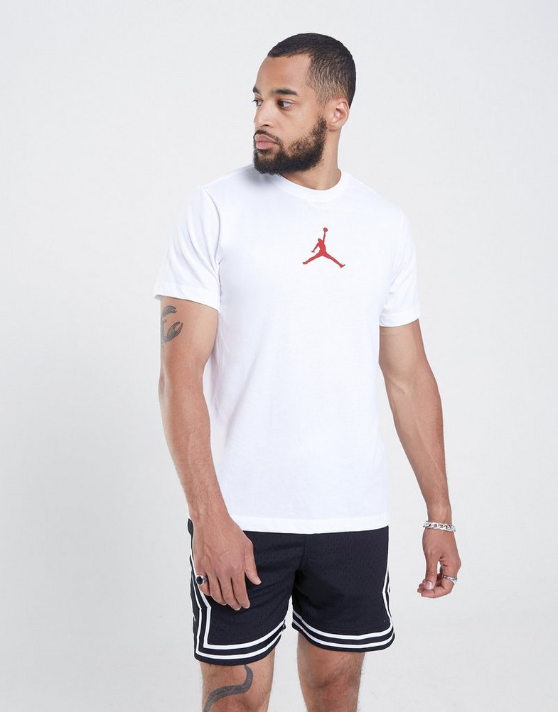 Koszulka, t-shirt męski JORDAN T-SHIRT JUMPMAN DRI-FIT CW5190-101 Biały