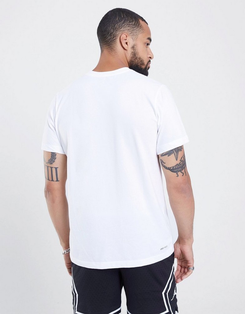 Koszulka, t-shirt męski JORDAN T-SHIRT JUMPMAN DRI-FIT CW5190-101 Biały