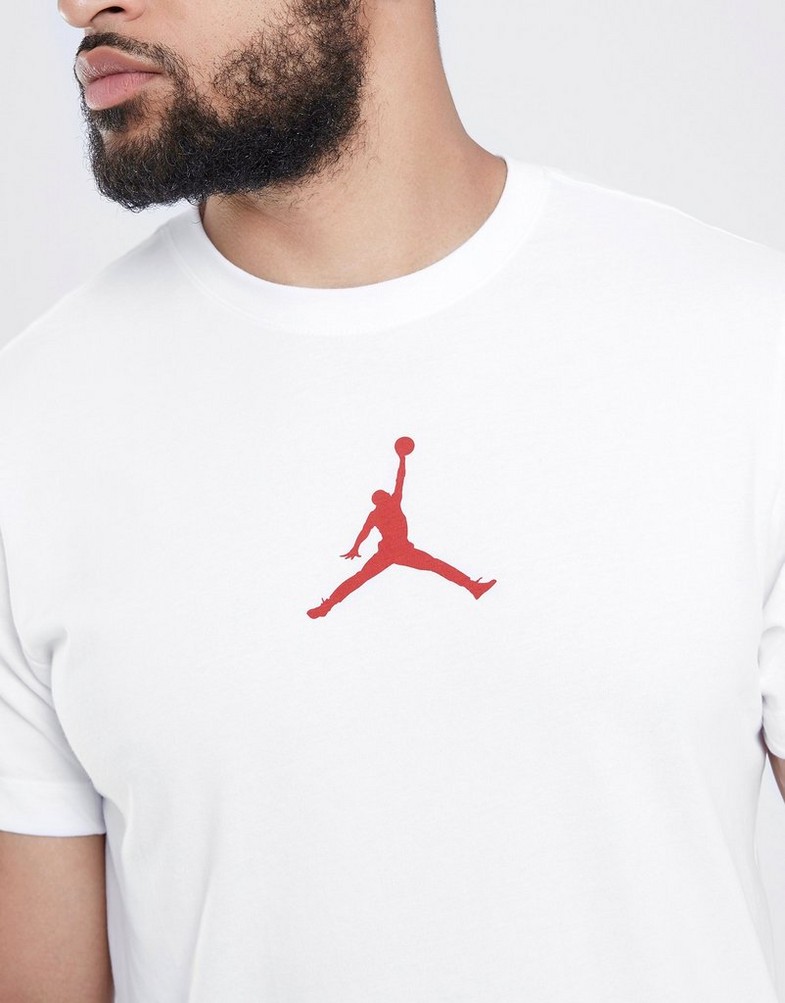 Koszulka, t-shirt męski JORDAN T-SHIRT JUMPMAN DRI-FIT CW5190-101 Biały