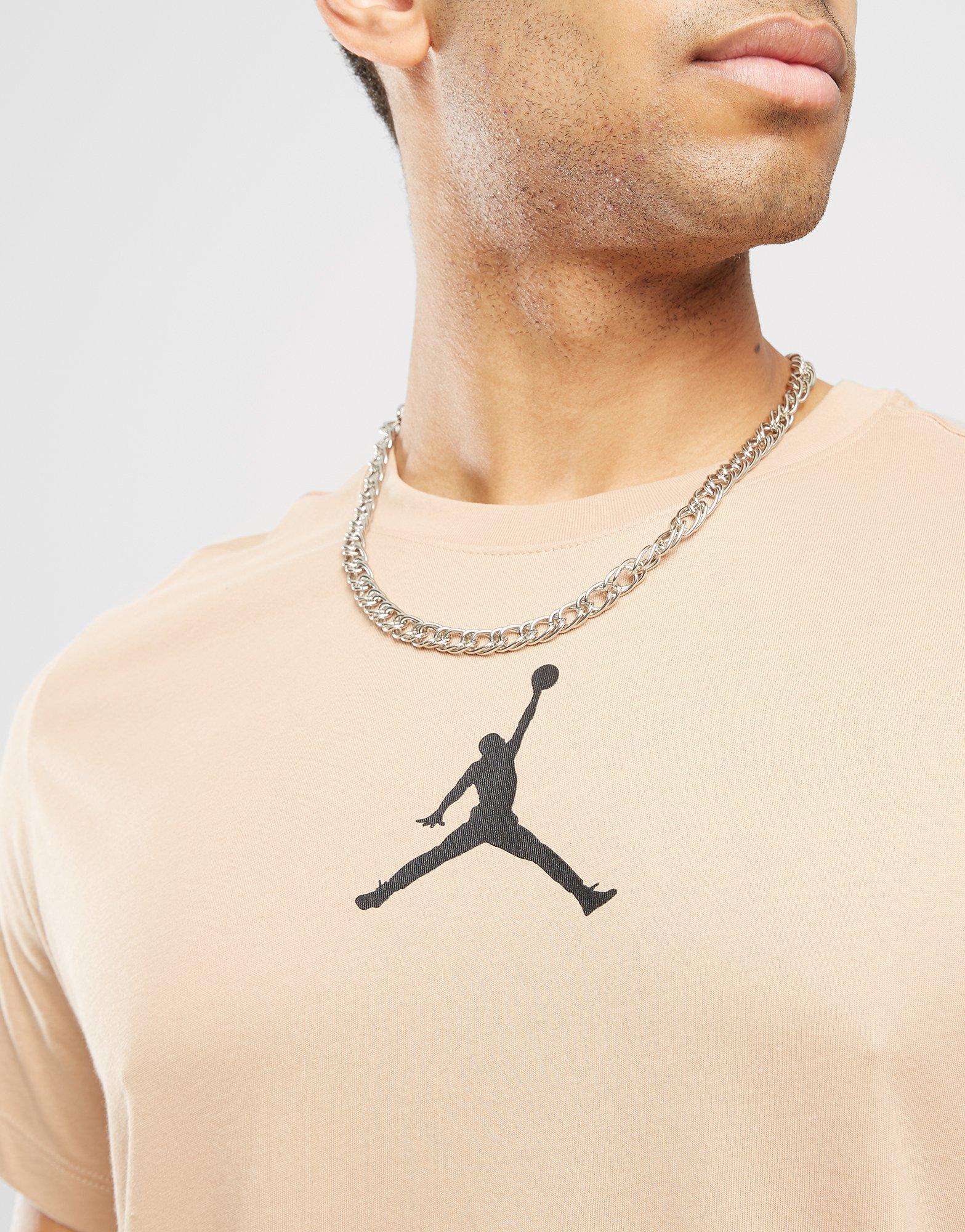 Мъжка тениска JORDAN ТЕНИСКА M J JUMPMAN DF SS CREW CW5190-200 Бежов