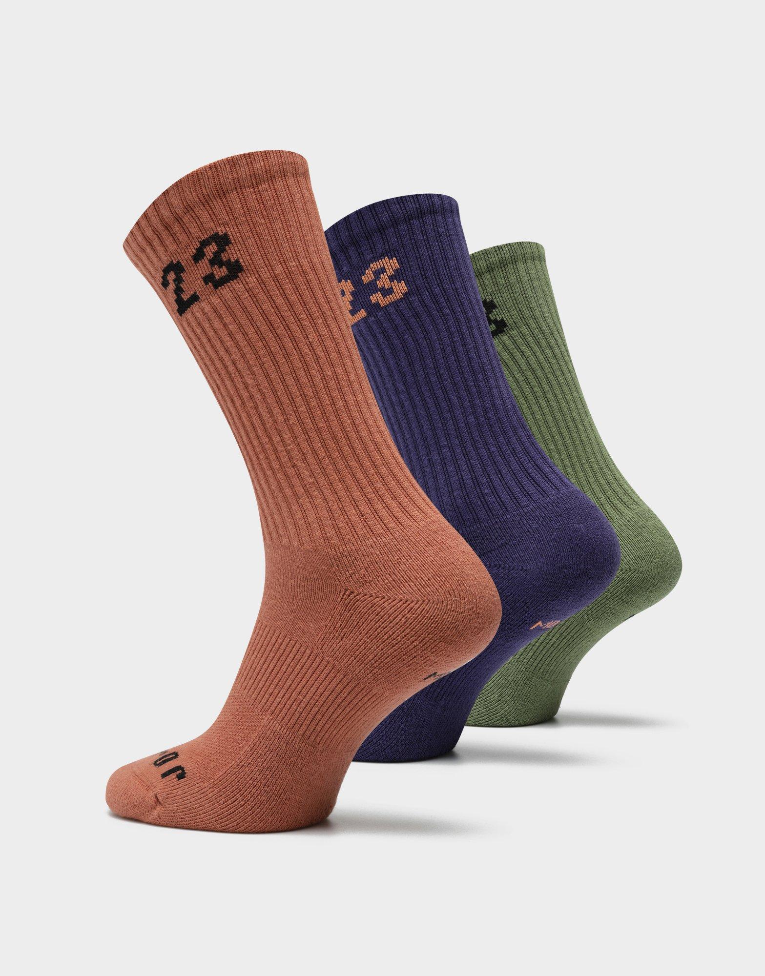 Дамски чорапи JORDAN ЧОРАПИ U J ESSENTIAL CREW 3PR - 144 DA5718-912 Зелен