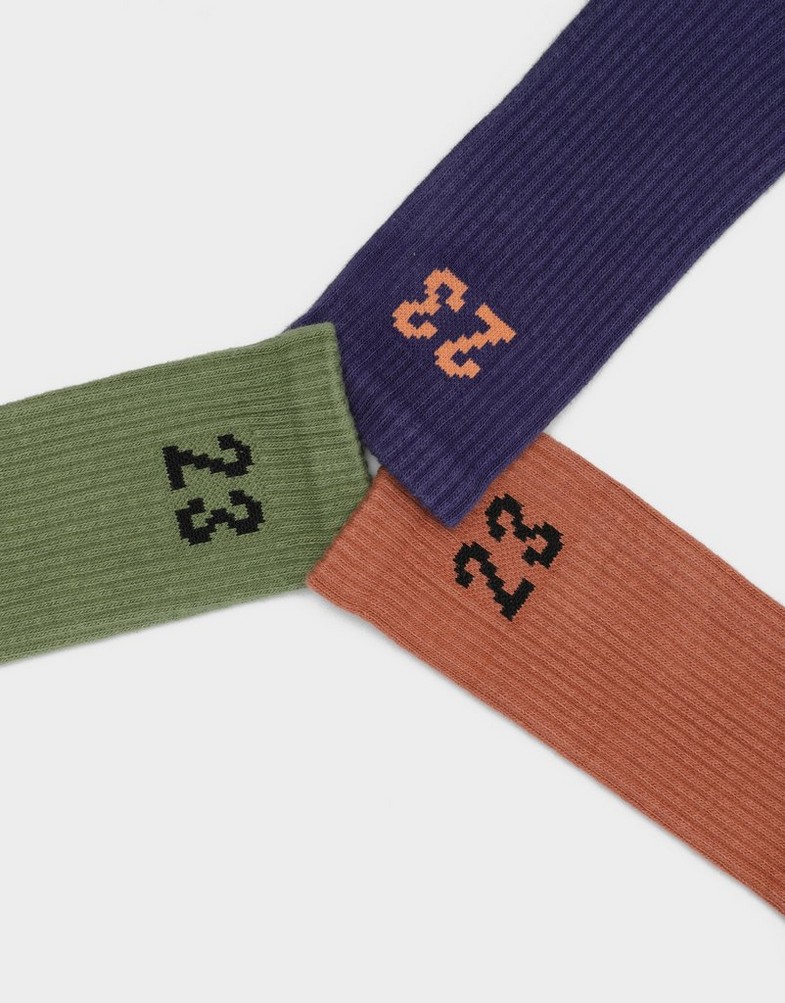 Skarpetki damskie JORDAN SKARPETY U J ESSENTIAL CREW 3PR - 144 DA5718-912 Zielony