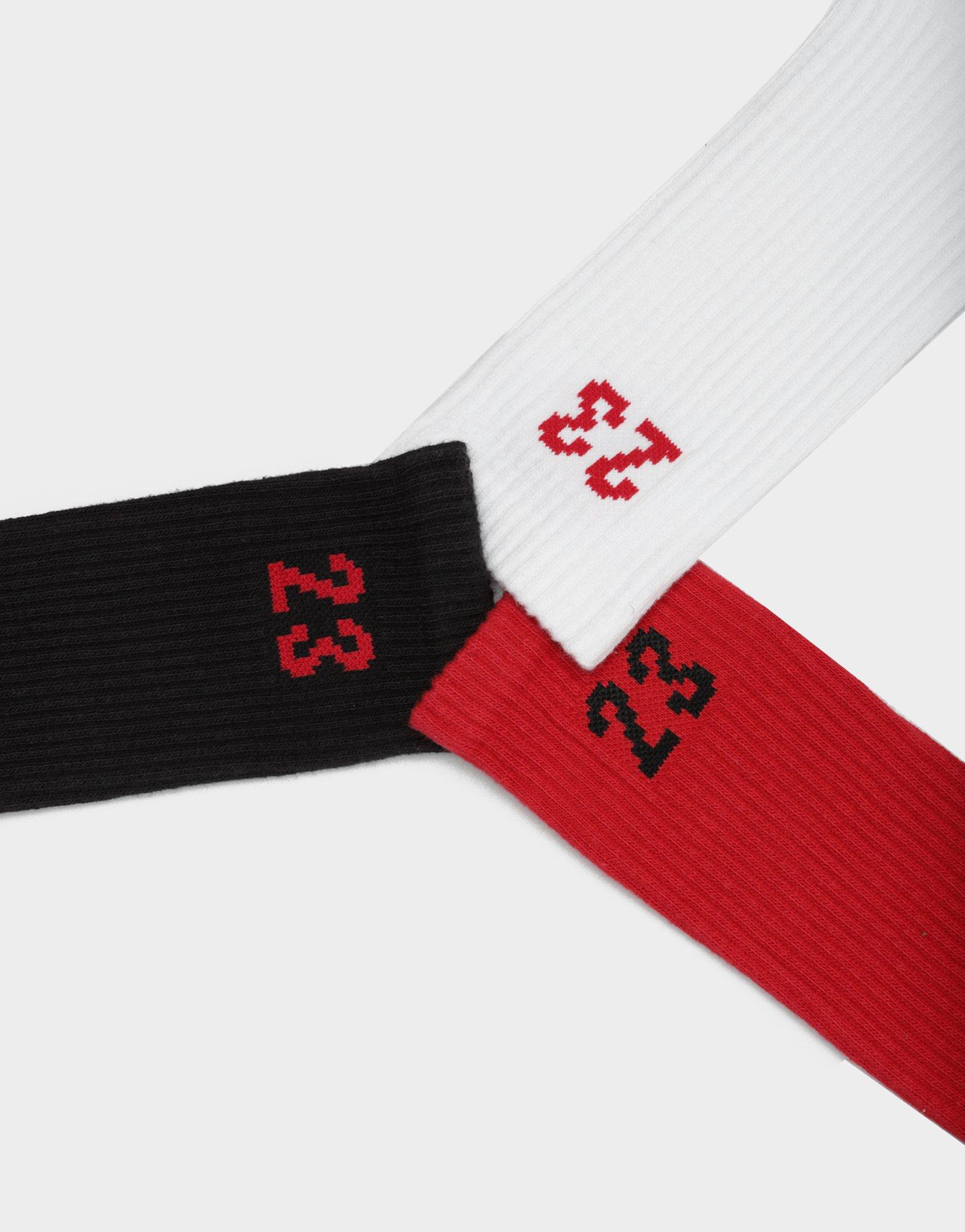 Дамски чорапи JORDAN ЧОРАПИ U J ESSENTIAL CREW 3PR - 144 DA5718-913 Червен