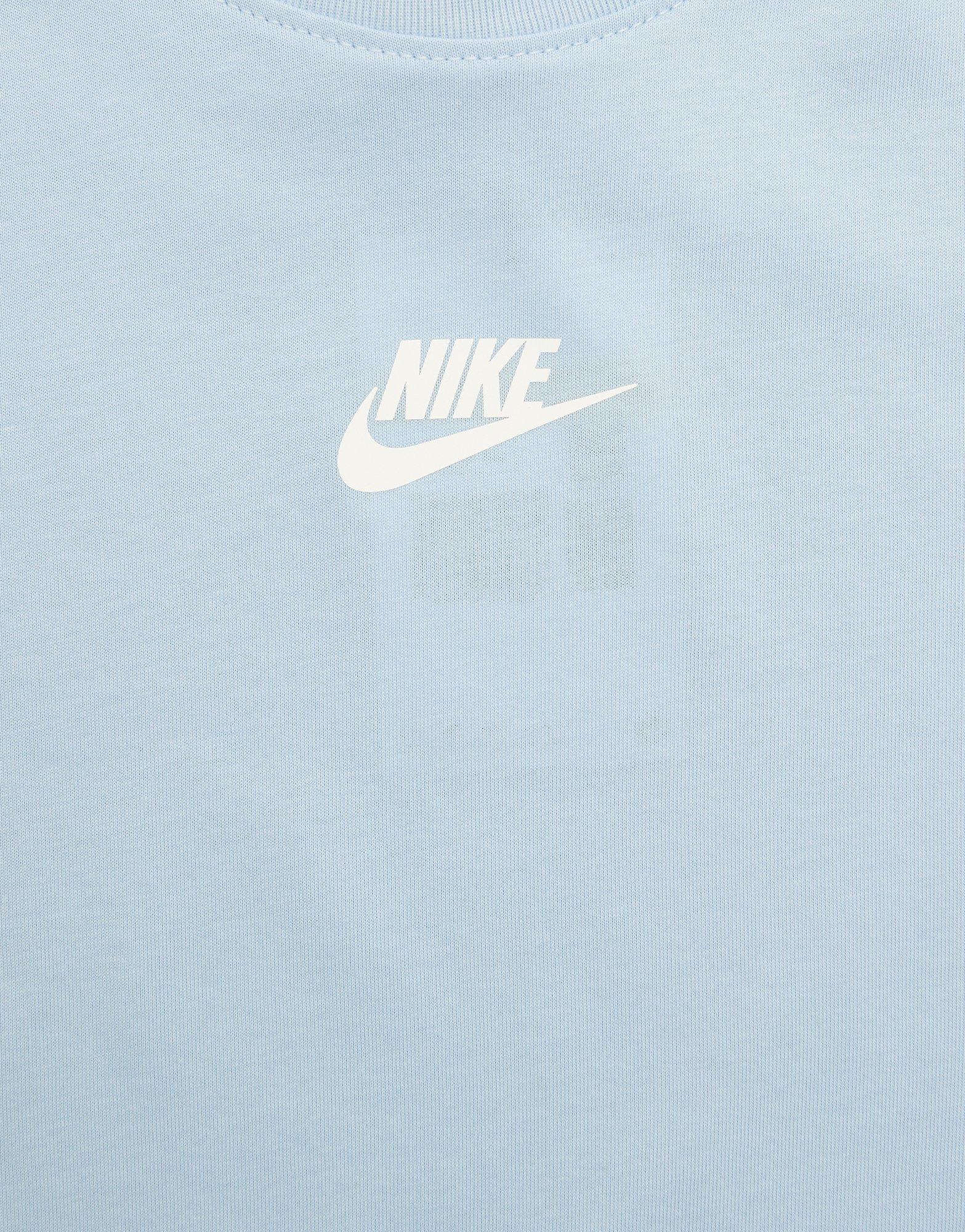 Koszulka, t-shirt dziecięcy NIKE T-SHIRT TAPE TEE BLU DD4012-436 Niebieski