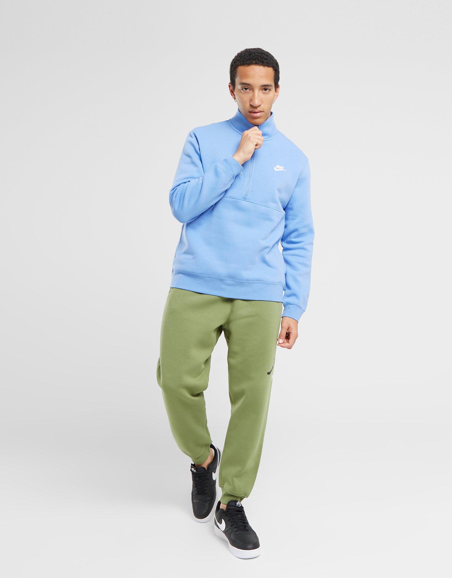 Чоловічі кофти NIKE КОФТА НА БЛИСКАВЦІ M NSW CLUB BB HZ ТОП DD4732-450 Блакитний