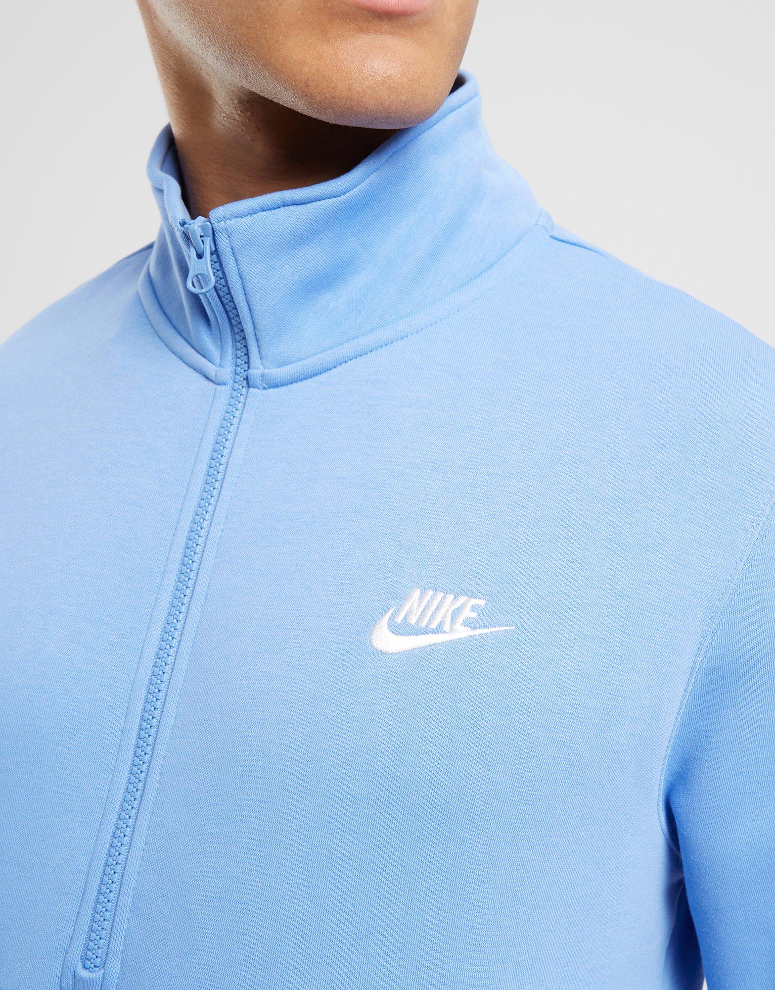 Чоловічі кофти NIKE КОФТА НА БЛИСКАВЦІ M NSW CLUB BB HZ ТОП DD4732-450 Блакитний