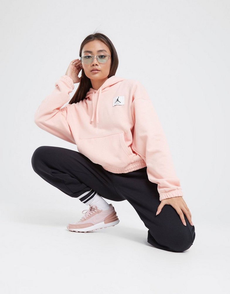 Bluza damska JORDAN BLUZA Z KAPTUREM W J ESSEN FLEECE HOODIE DD6998-800 Różowy