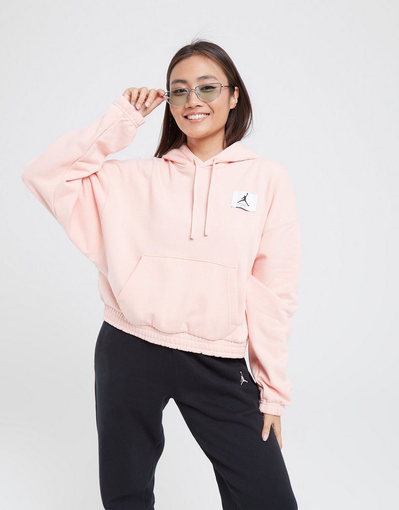 Bluza damska JORDAN BLUZA Z KAPTUREM W J ESSEN FLEECE HOODIE DD6998-800 Różowy