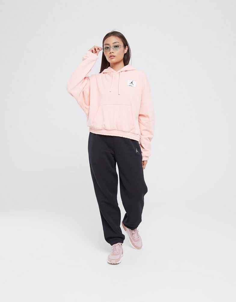 Bluza damska JORDAN BLUZA Z KAPTUREM W J ESSEN FLEECE HOODIE DD6998-800 Różowy