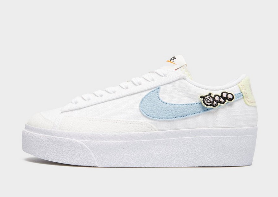 Buty sneakersy damskie NIKE BLAZER LOW PLATFORM NEXT NATURE DJ6376-100 Biały