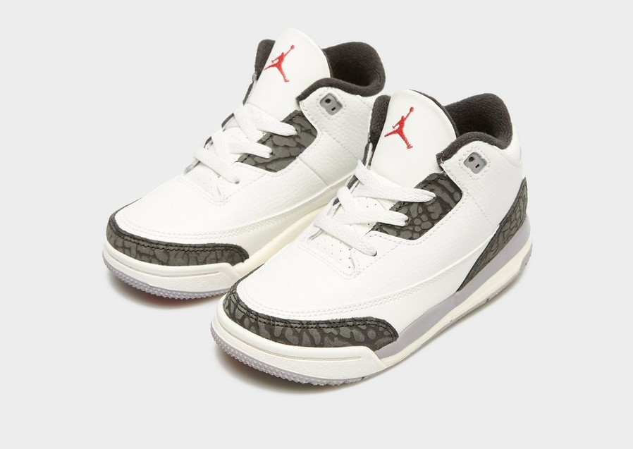 Buty sneakersy dla dzieci JORDAN 3 RETRO DM0968-106 Biały