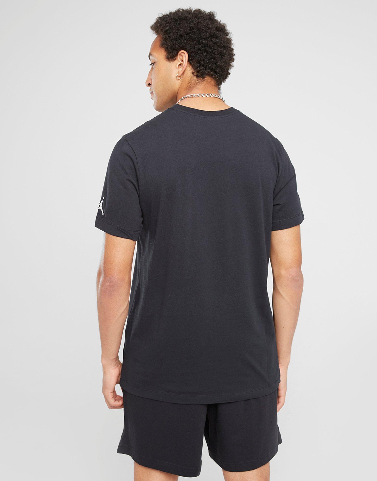 Koszulka, t-shirt męski T SHIRT M JORDAN EMB JORDAN AIR CREW DM3182-010 Czarny