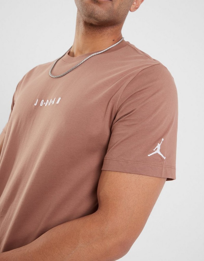 Чоловічі футболки JORDAN ФУТБОЛКА M J EMB JORDAN AIR CREW DM3182-223 Коричневий