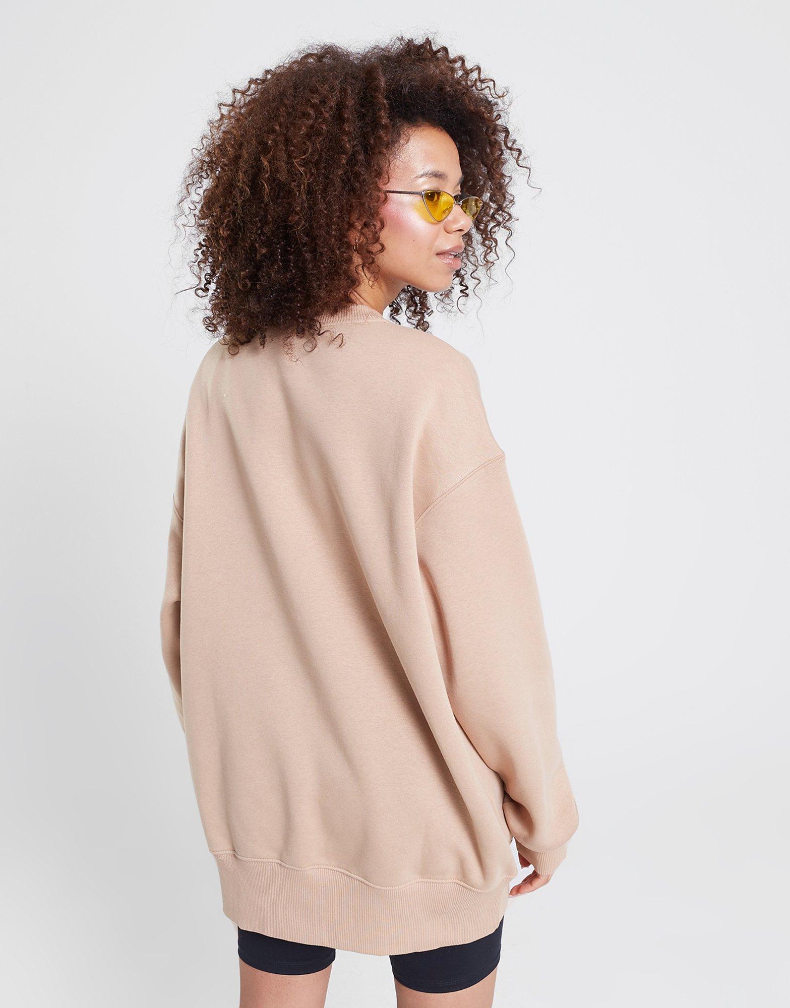 Moteriškas džemperis NIKE DŽEMPERIS W NSW STYLE FLC CREW OS DQ5733-200 Rusva