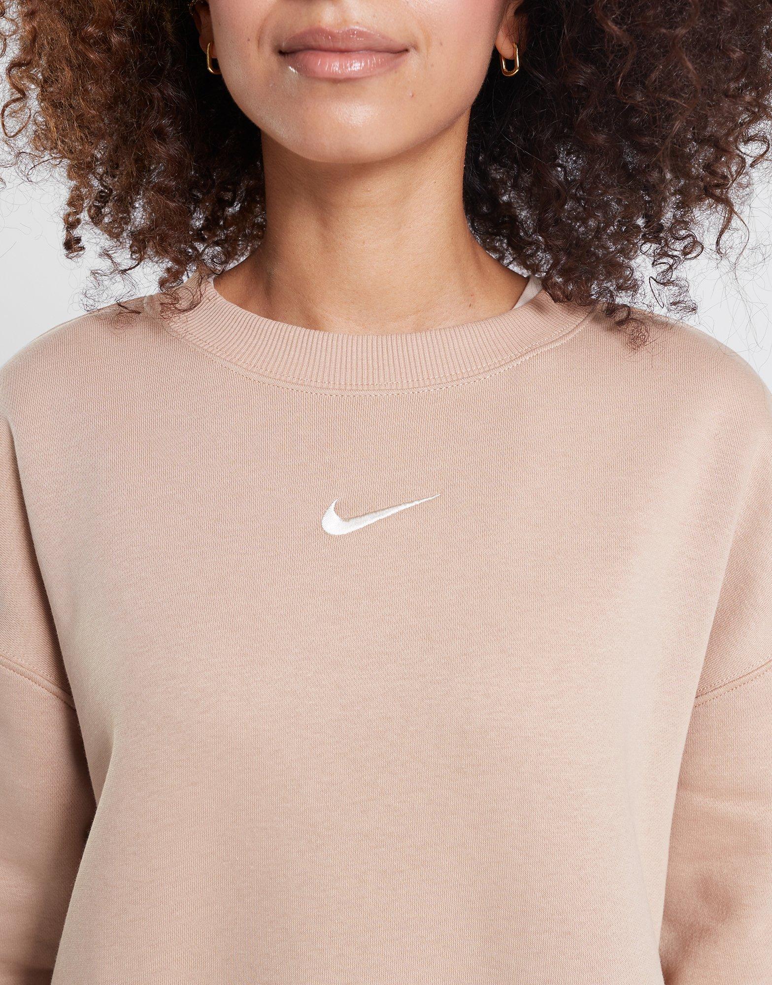 Moteriškas džemperis NIKE DŽEMPERIS W NSW STYLE FLC CREW OS DQ5733-200 Rusva