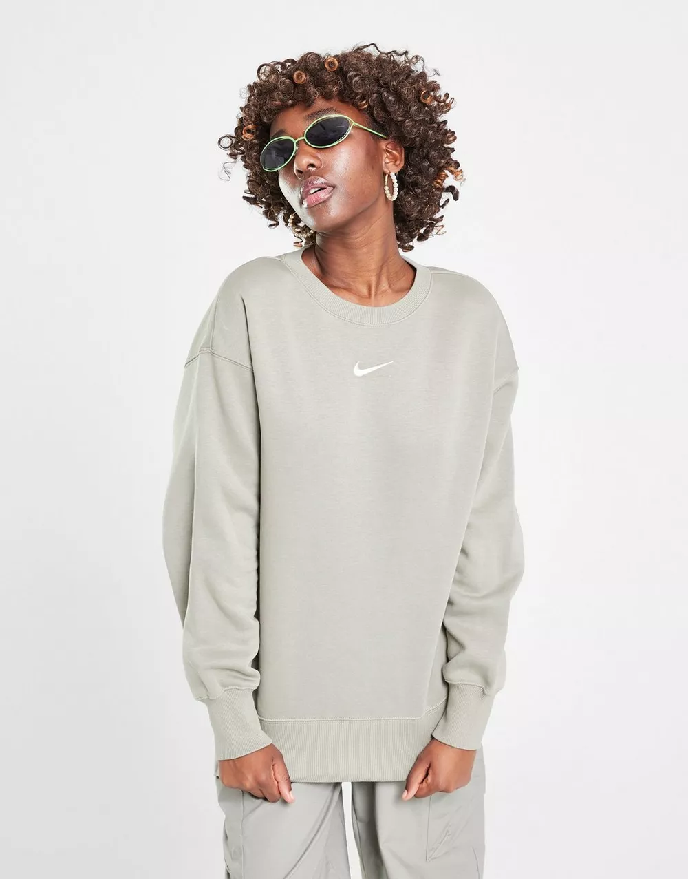 NIKE КОФТА W NSW PHNX FLC OS CREW, фото 1 з 4