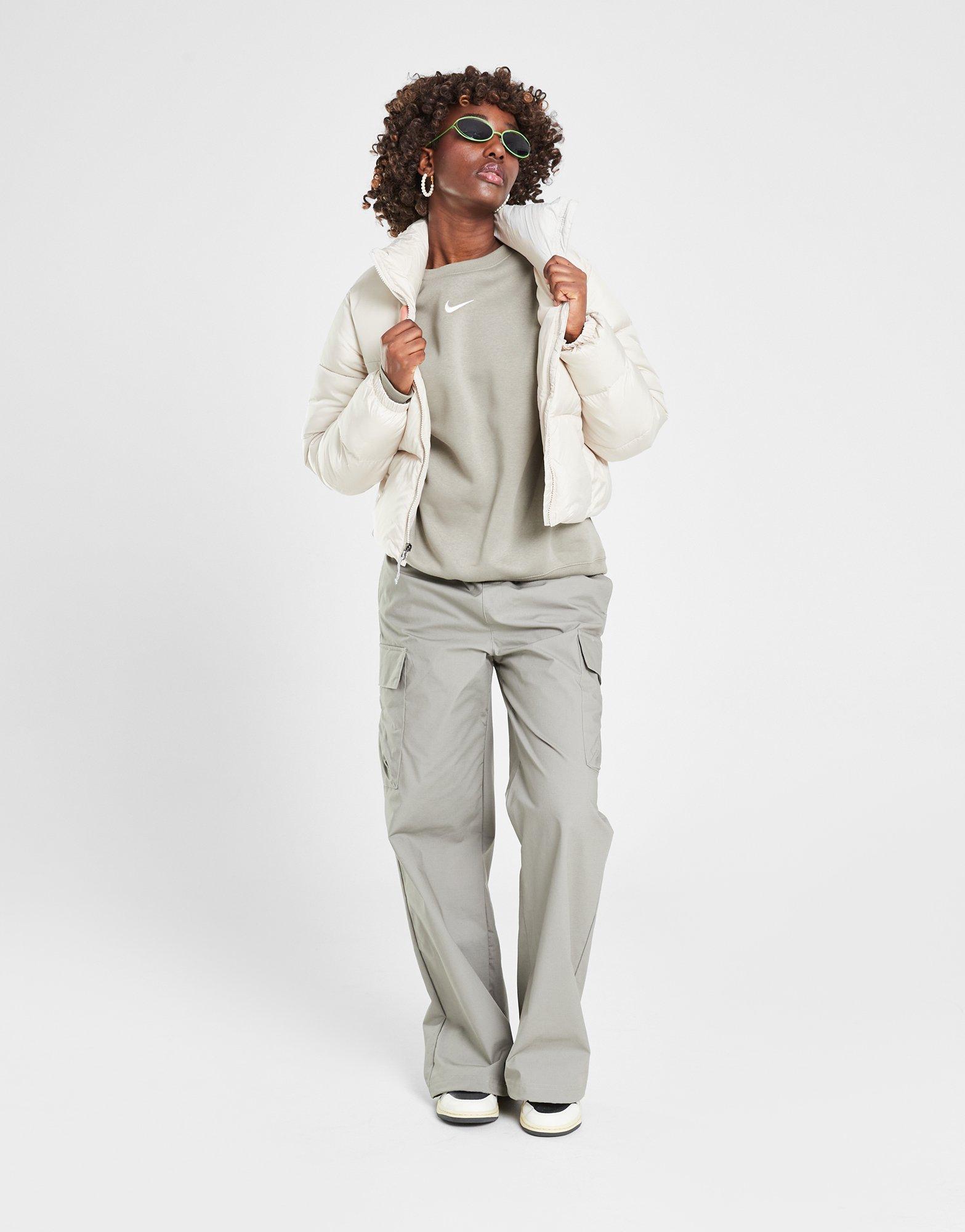 Dámská mikina NIKE MIKINA W NSW PHNX FLC OS CREW DQ5733-320 Khaki