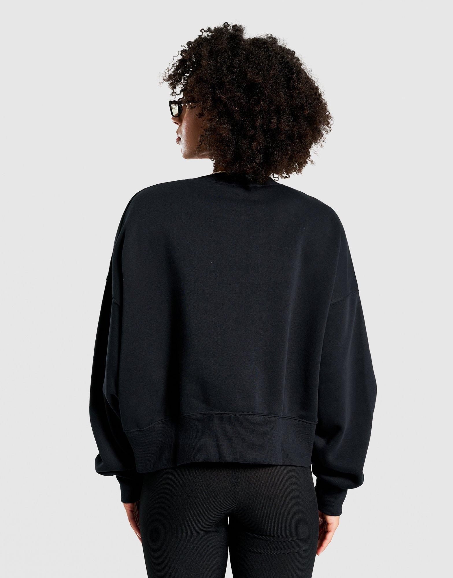 Dámská mikina NIKE MIKINA W NSW PHNX FLC OOS CREW DQ5761-010 Černá