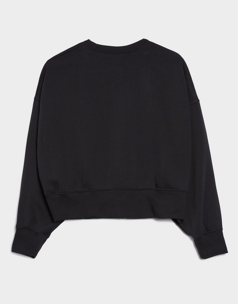 Bluză pentru femei NIKE BLUZĂ W NSW PHNX FLC OOS CREW DQ5761-010 Negru