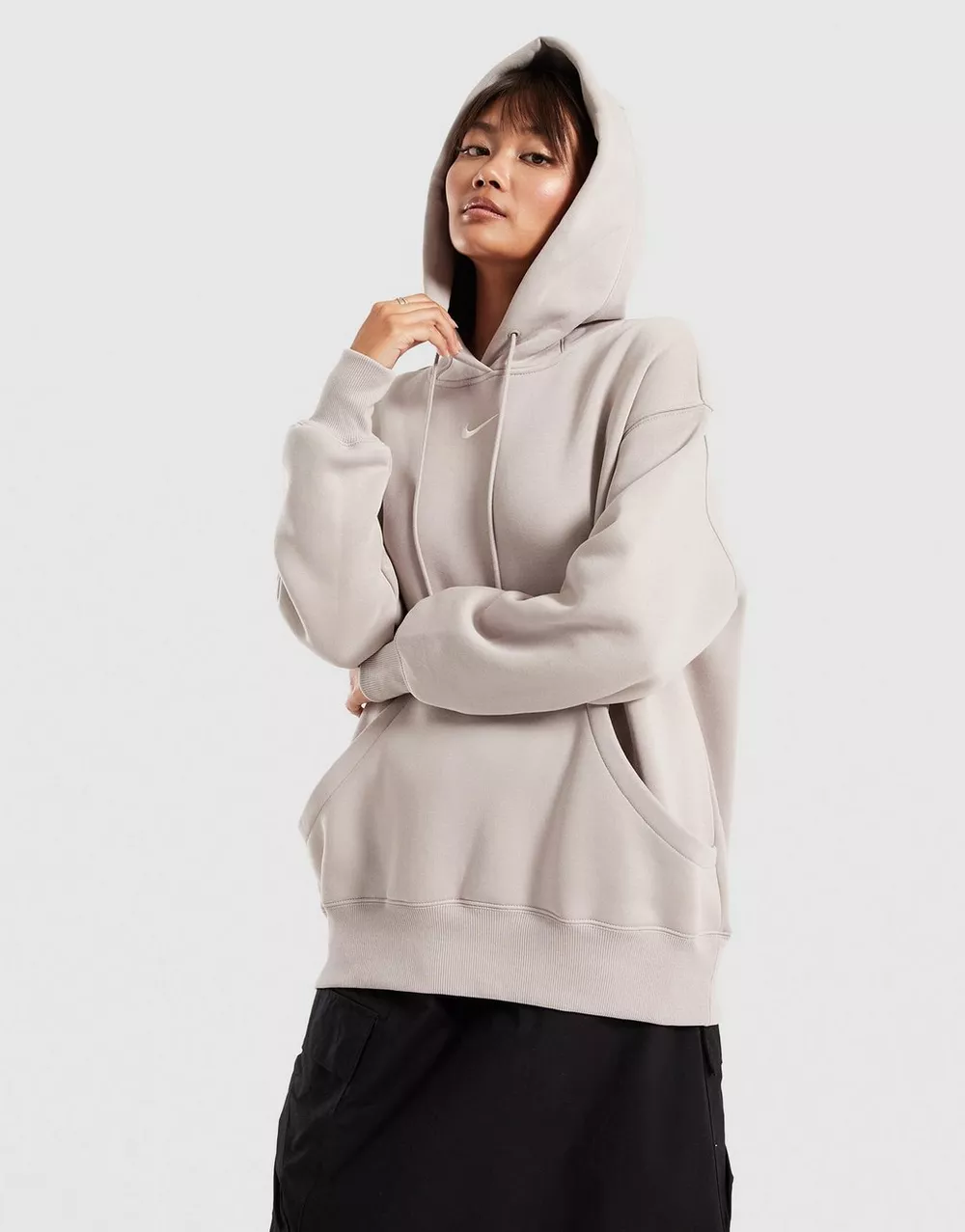 NIKE КОФТА З КАПЮШОНОМ W NSW PHNX FLC OS PO HOODIE, фото 1 з 4