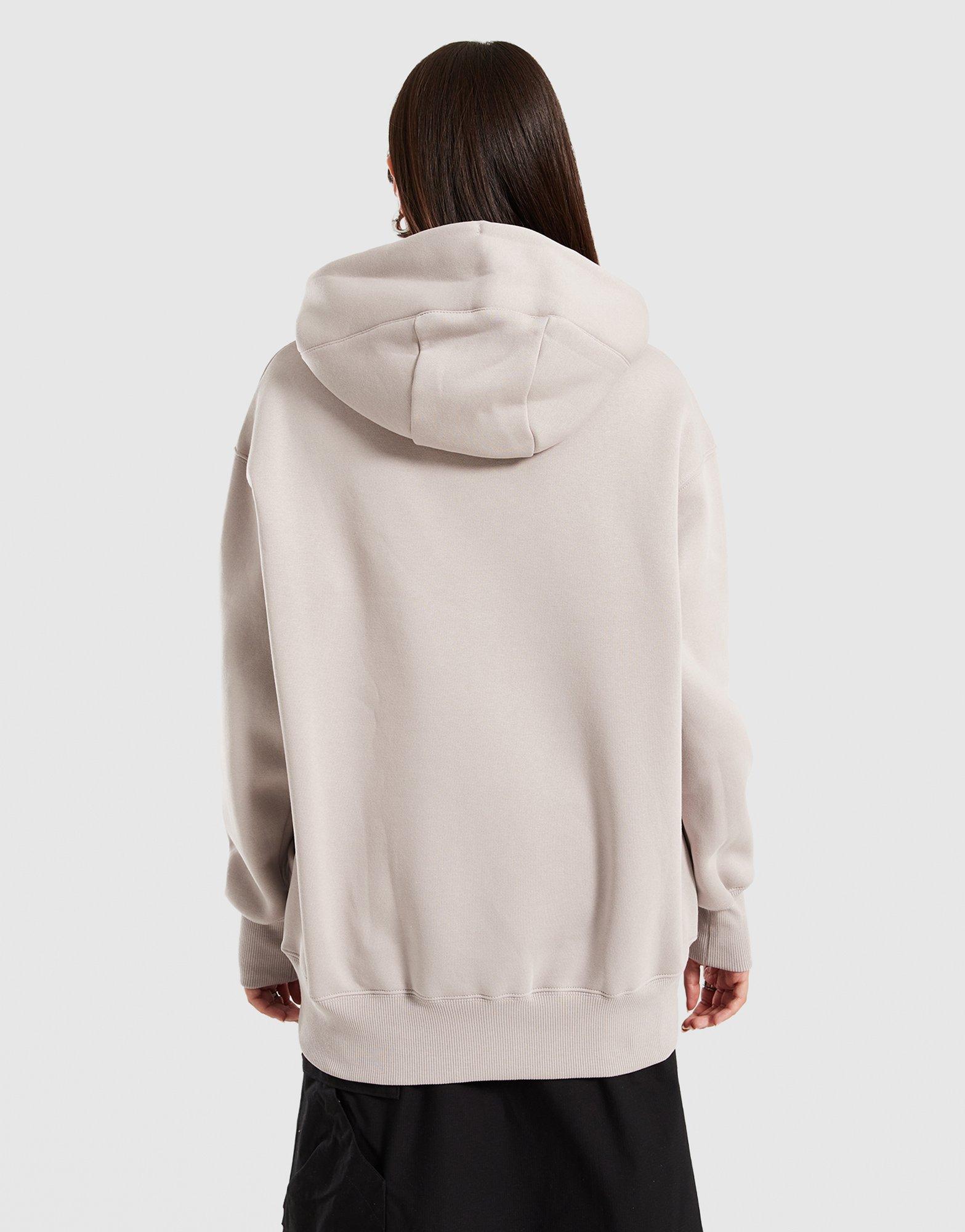 Bluză pentru femei NIKE BLUZĂ CU GLUGĂ W NSW PHNX FLC OS PO HOODIE DQ5860-009 Gri