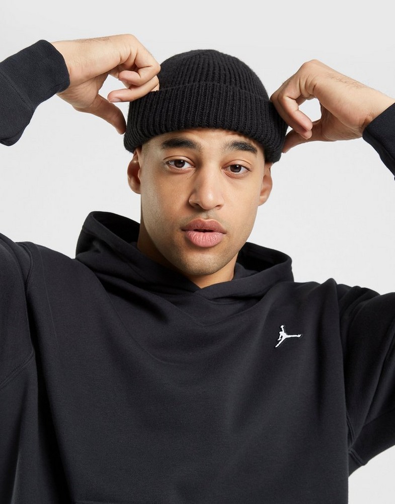 Bluză pentru bărbați JORDAN BLUZĂ CU GLUGĂ M J ESS FLC PO HOODIE DQ7466-010 Negru