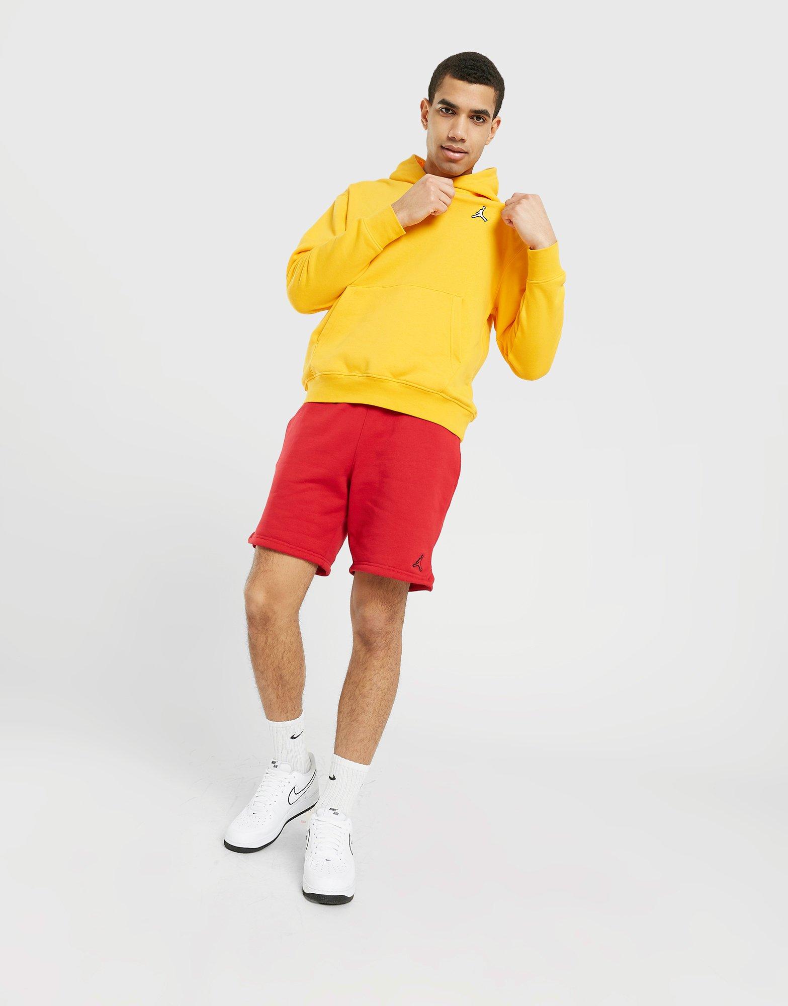 Férfi pulóverek JORDAN PULÓVER KAPUCNIS M J ESS FLC PO HOODIE DQ7466-705 Mustársárga