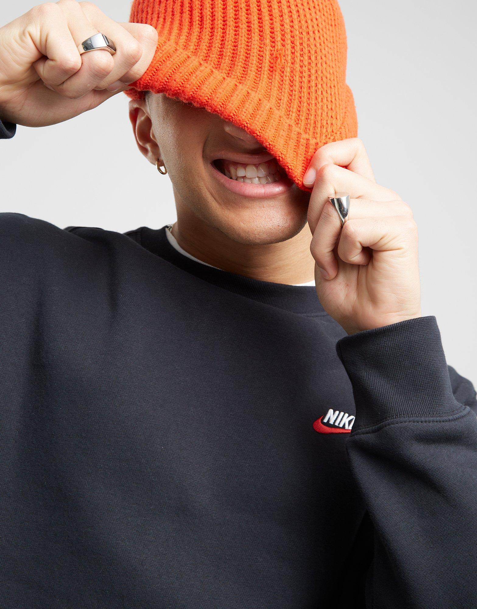 Muški gornji dio trenirke NIKE VESTA M NSW CLUB DT CREW BB ESSENTIALS DQ8383-012 crna