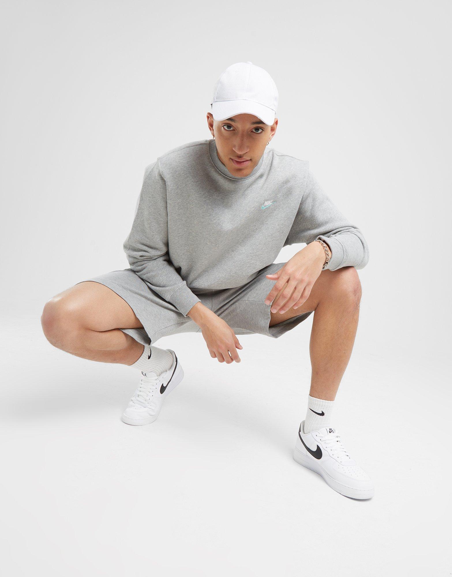 Bluză pentru bărbați NIKE BLUZĂ M NSW CLUB DT CREW BB ESSENTIALS DQ8383-065 Gri