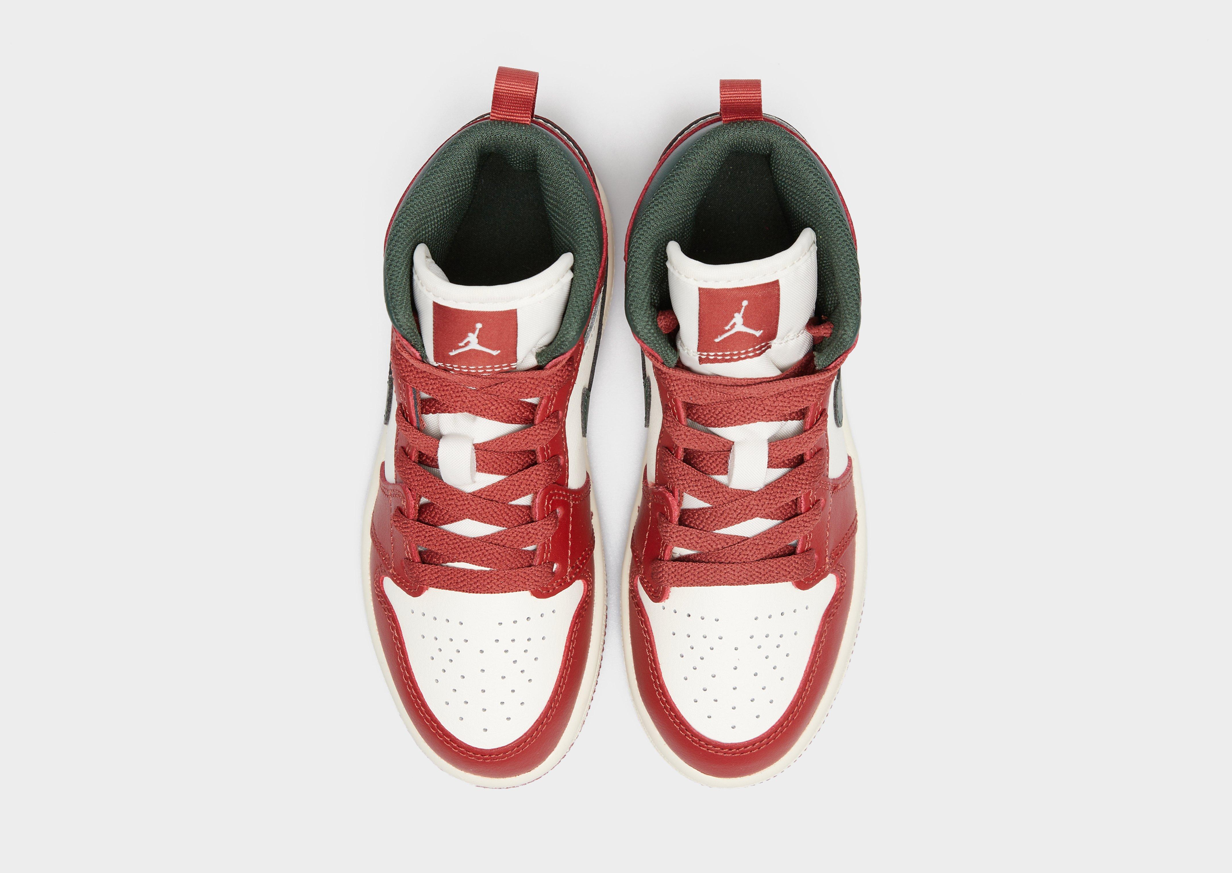 Buty sneakersy dla dzieci JORDAN JORDAN 1 MID BP DQ8424-105 Bordowy