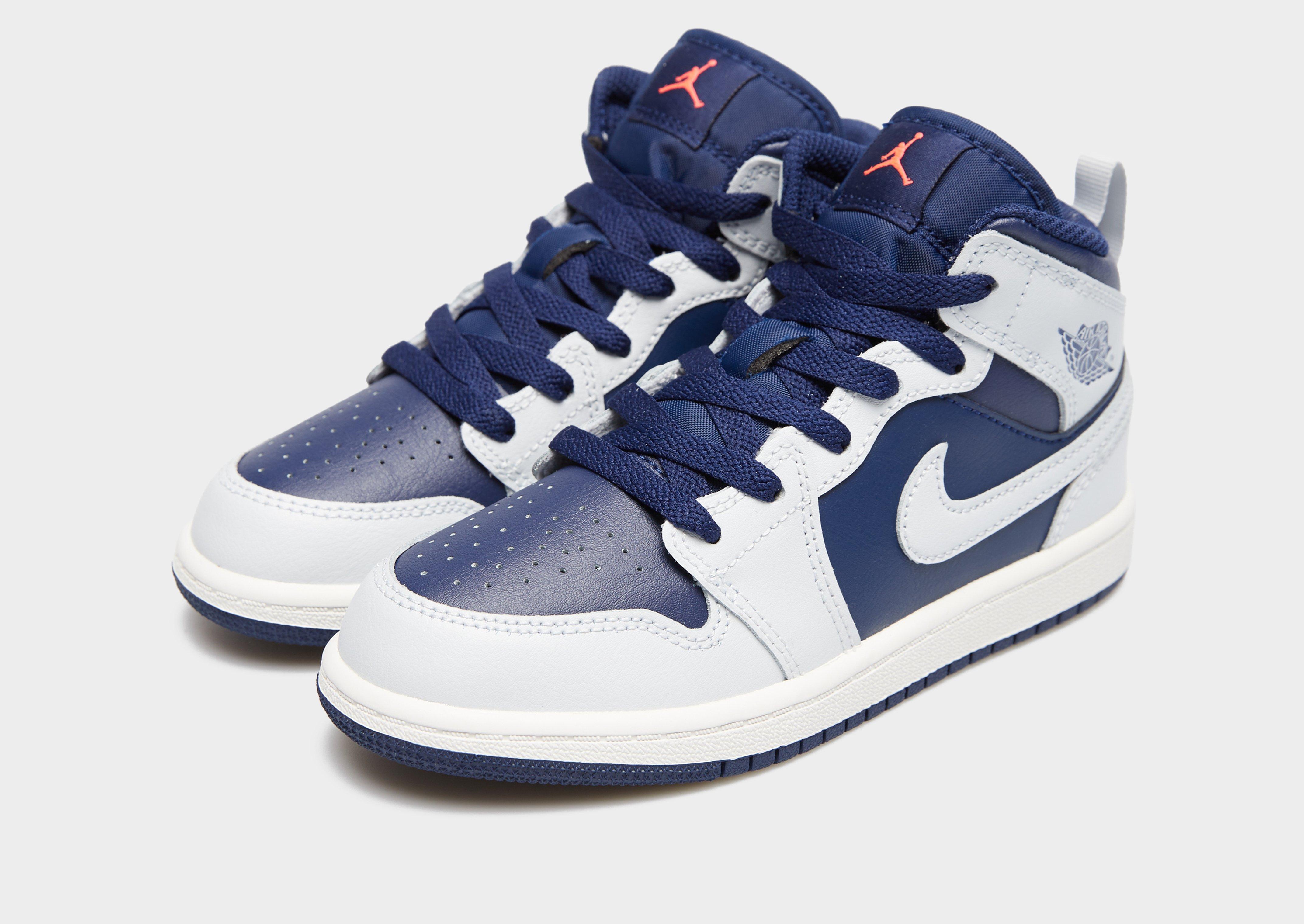 Buty sneakersy dla dzieci JORDAN JORDAN 1 MID BP DQ8424-403 Granatowy