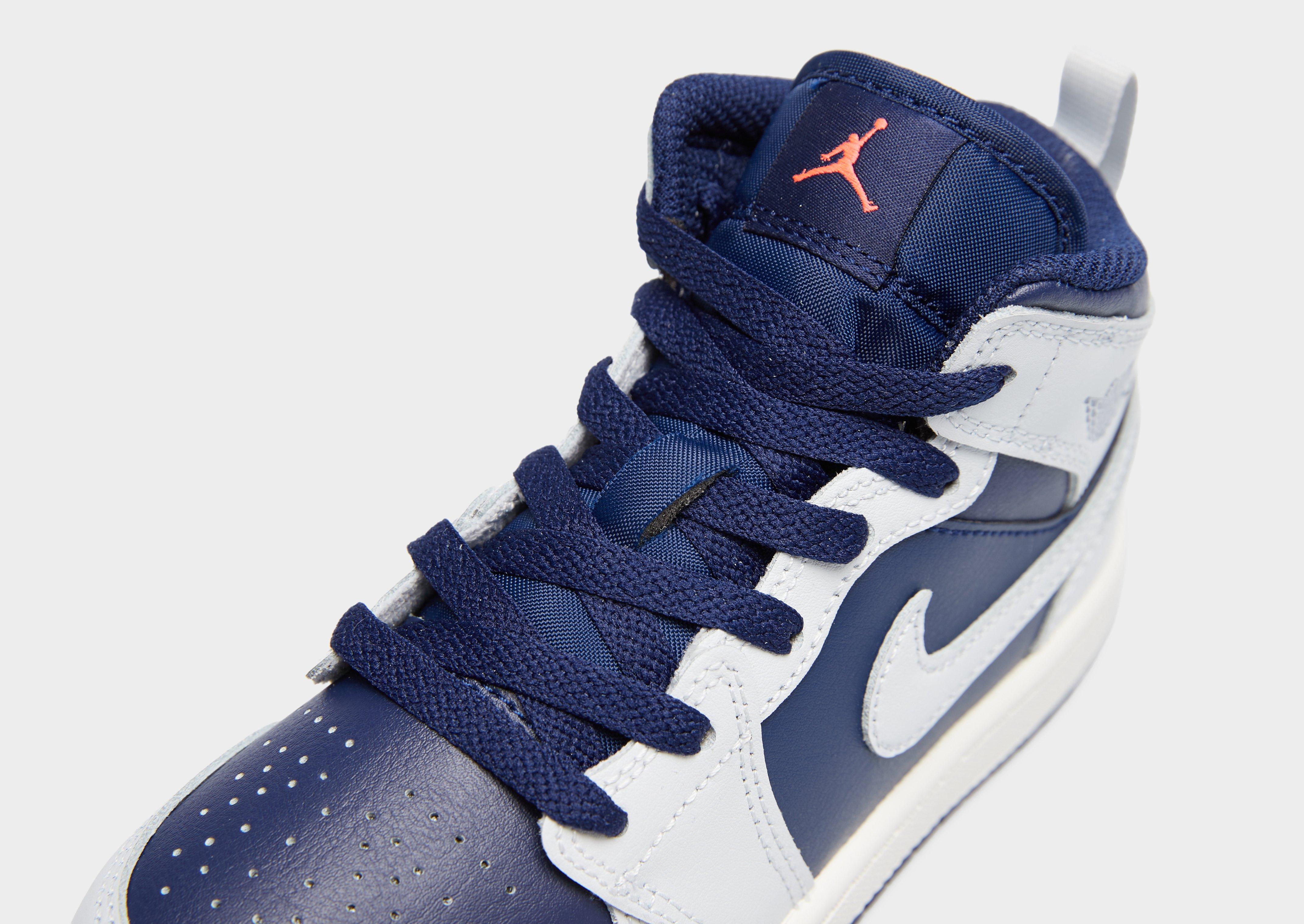 Buty sneakersy dla dzieci JORDAN JORDAN 1 MID BP DQ8424-403 Granatowy