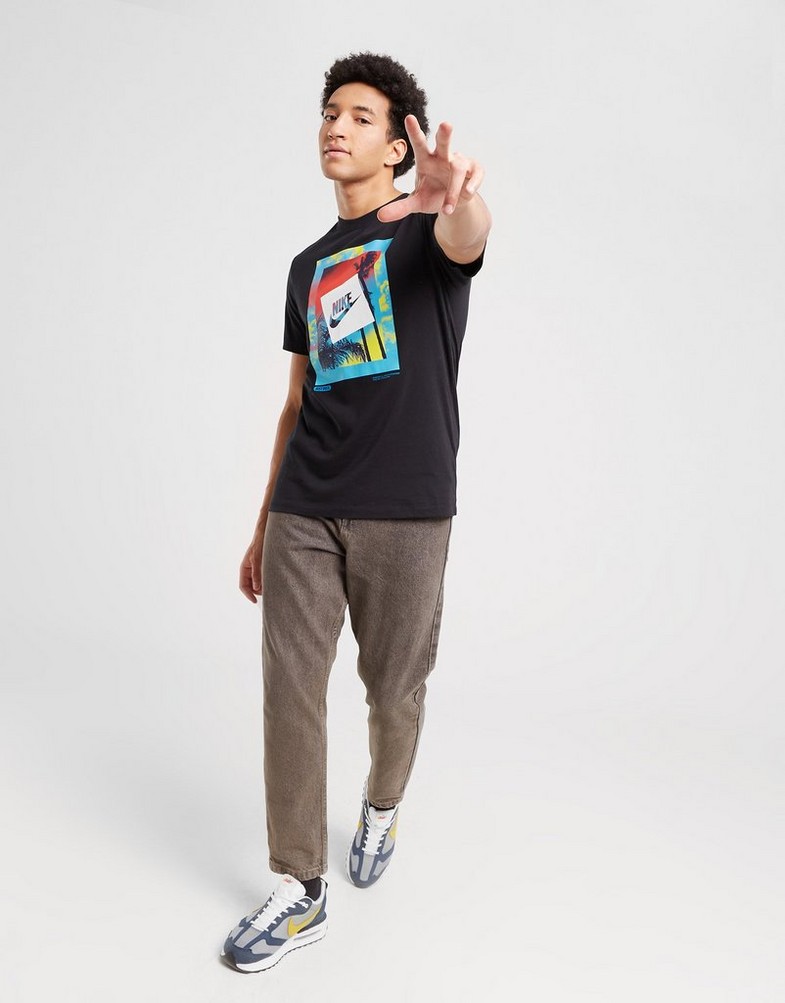 Koszulka, t-shirt męski NIKE T-SHIRT M NSW TEE HEATWAVE PHOTO DR8071-010 Czarny