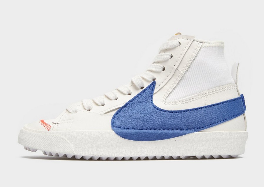Buty sneakersy męskie NIKE BLAZER MID 77 JUMBO FIBER DR9868002 Biały