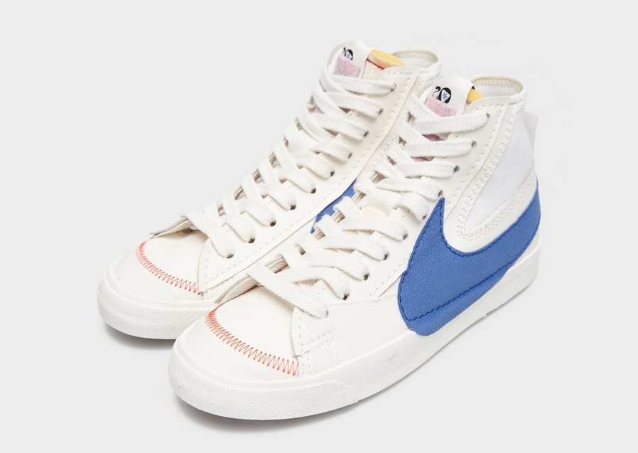 Buty sneakersy męskie NIKE BLAZER MID 77 JUMBO FIBER DR9868002 Biały