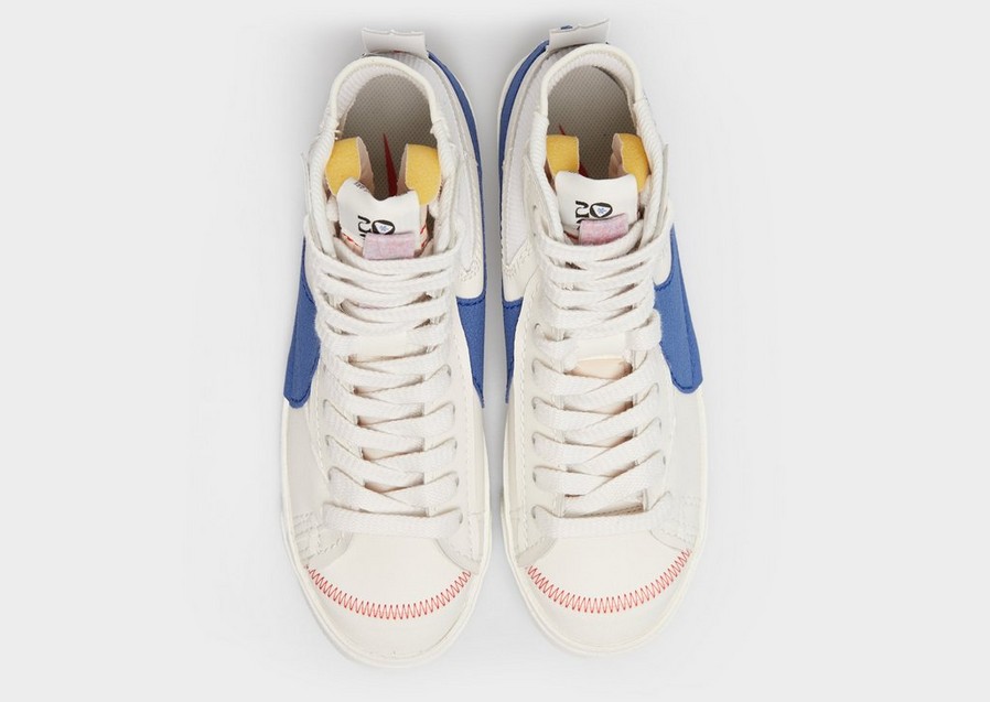 Buty sneakersy męskie NIKE BLAZER MID 77 JUMBO FIBER DR9868002 Biały